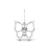Butterfly Diamond Drop Earrings