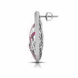 Teardrop Gemstone Diamond Earrings