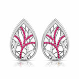 Teardrop Gemstone Diamond Earrings