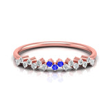 Sapphire and Diamond Elegance Ring