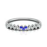 Sapphire and Diamond Elegance Ring