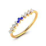 Sapphire and Diamond Elegance Ring