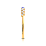 Sapphire and Diamond Elegance Ring