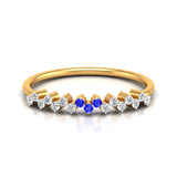 Sapphire and Diamond Elegance Ring