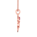 Ruby Heart Fairy Pendant