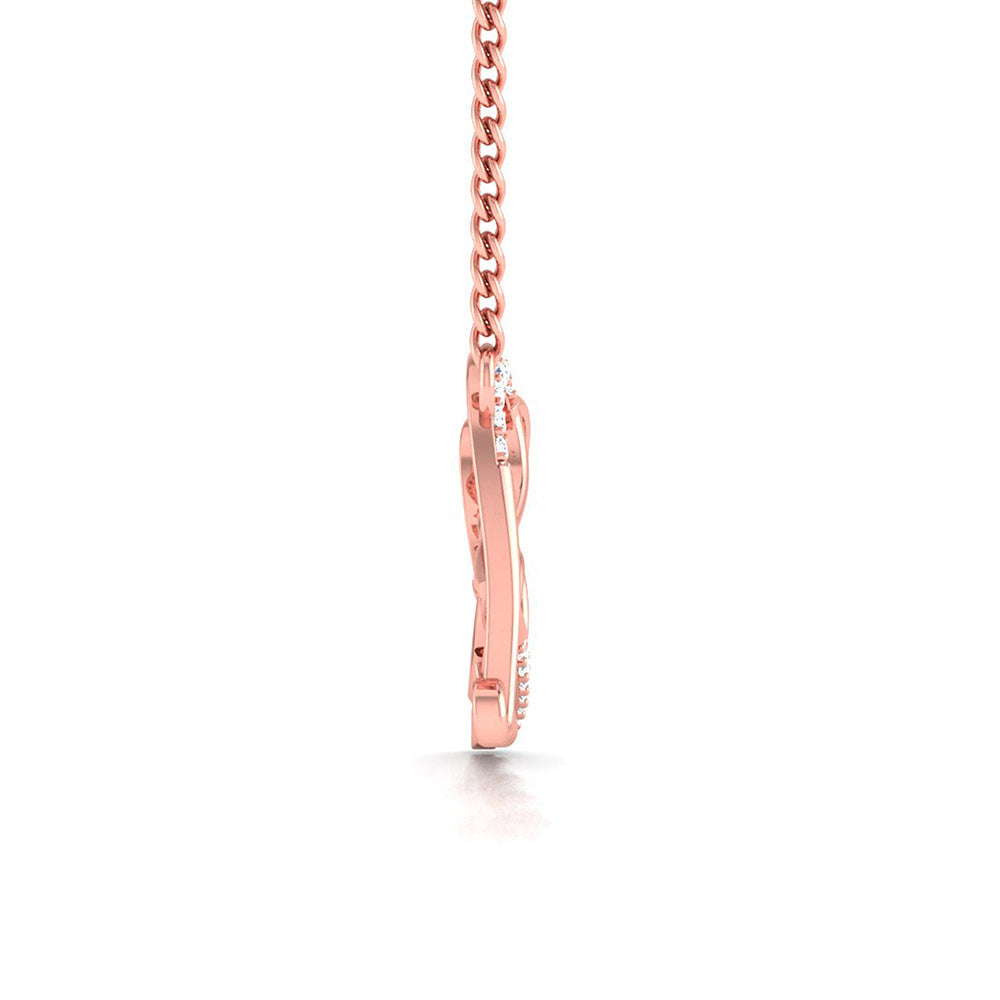 Love Script Diamond Necklace