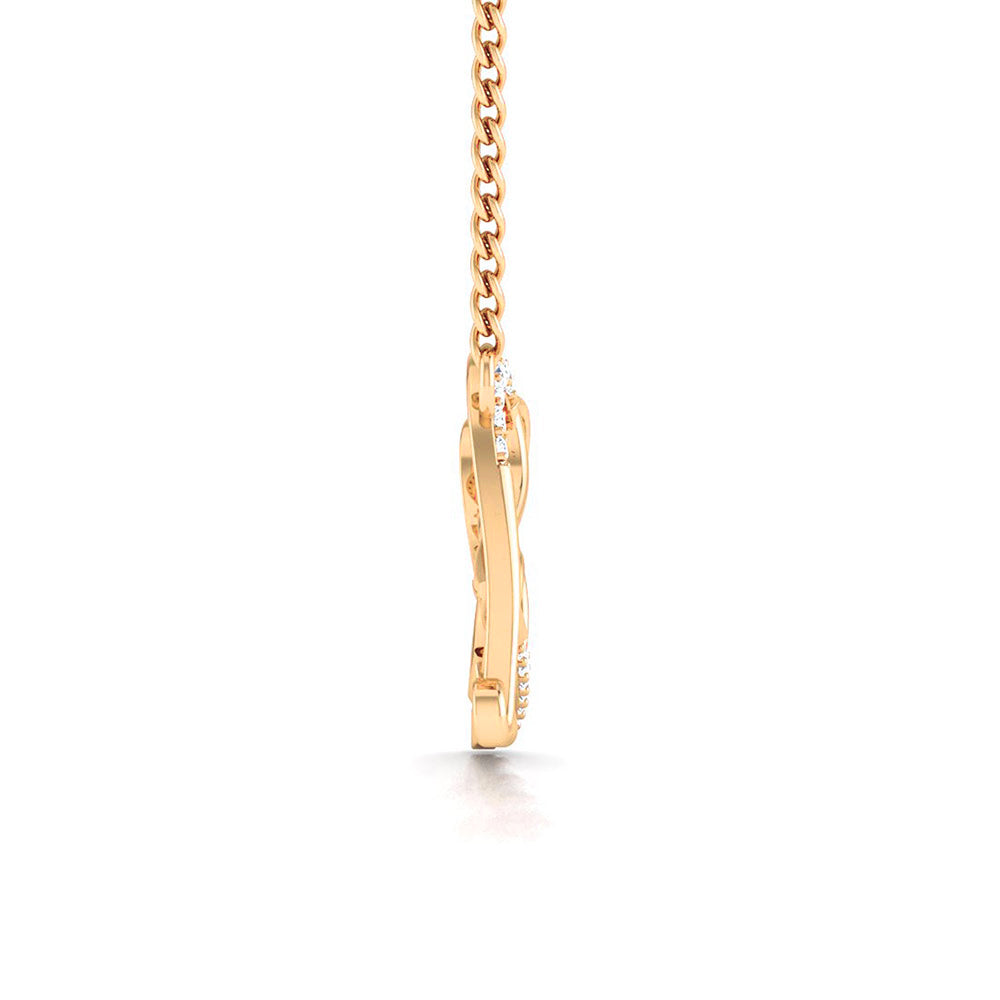 Love Script Diamond Necklace