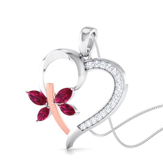 Eternal Blossom Heart Pendant