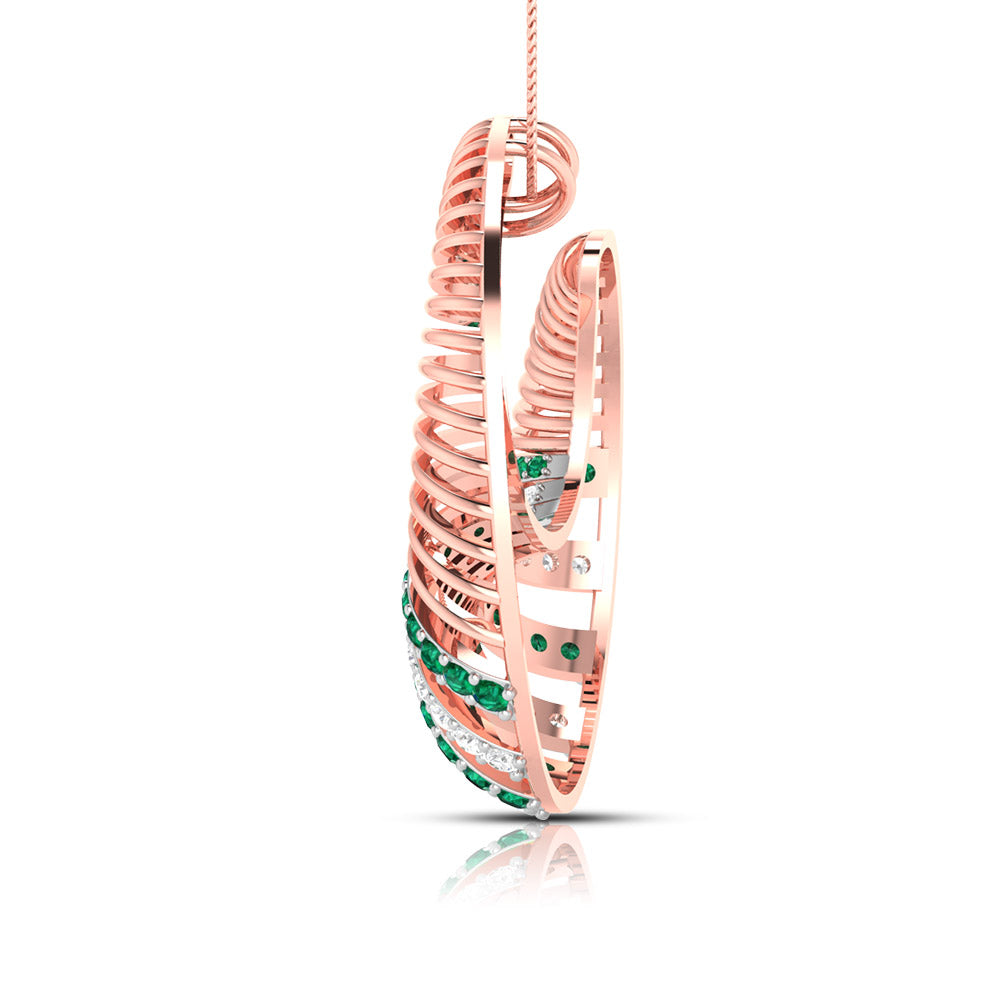 Spiral Gemstone Harmony Pendant