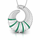 Spiral Gemstone Harmony Pendant