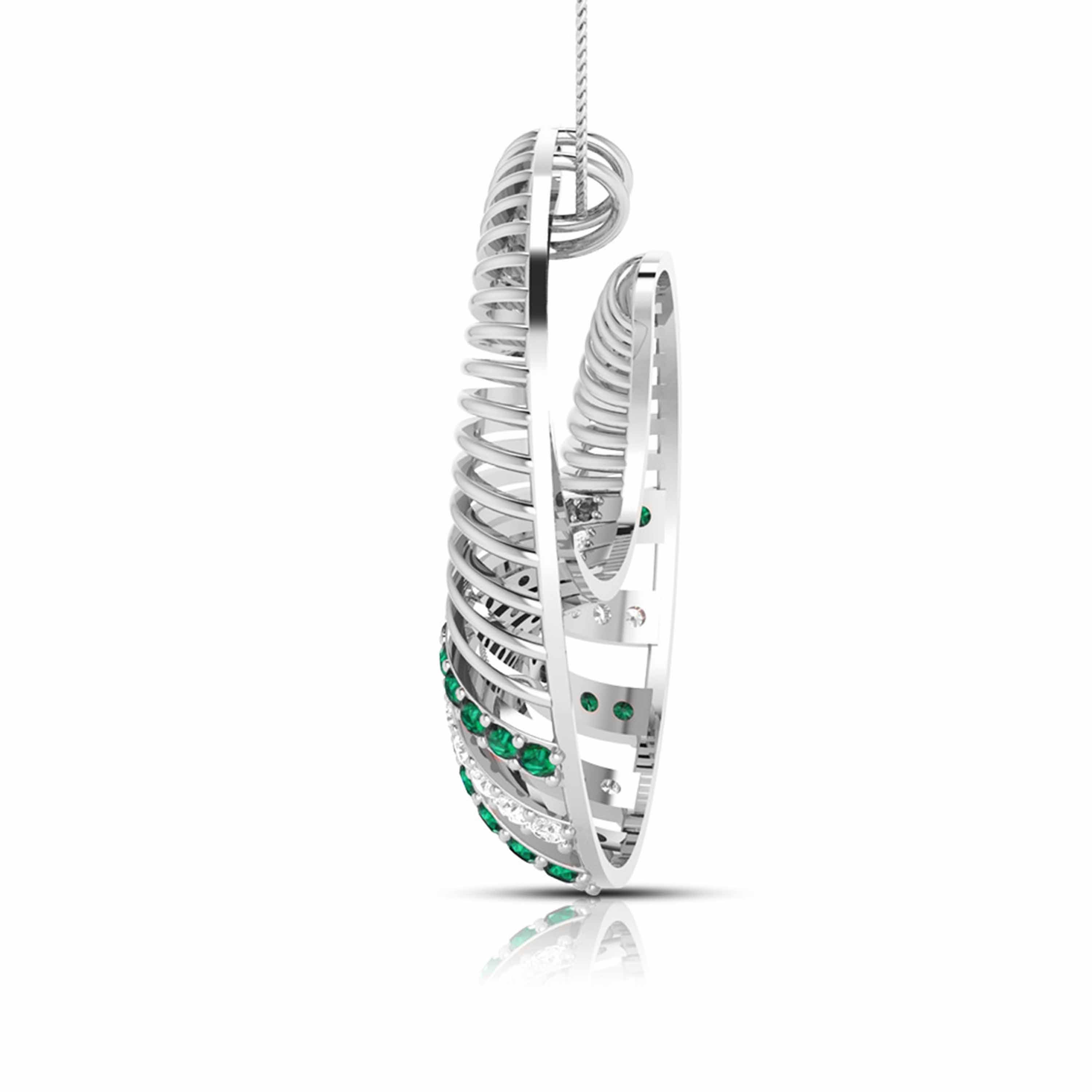 Spiral Gemstone Harmony Pendant
