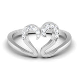 Double Heart Diamond Ring