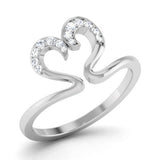 Double Heart Diamond Ring