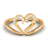 Double Heart Diamond Ring