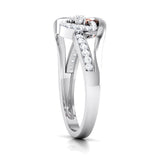 Intertwined Hearts Diamond Ring
