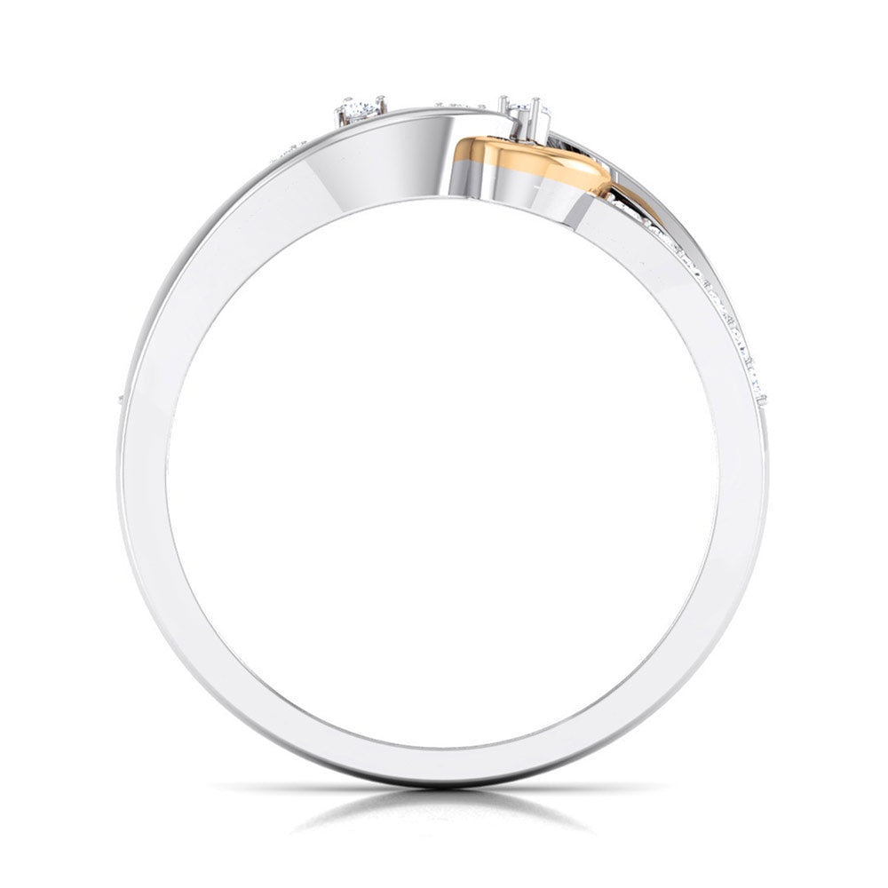 Intertwined Hearts Diamond Ring