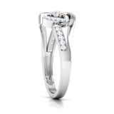 Intertwined Hearts Diamond Ring