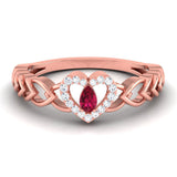 Heart of Ruby Diamond Ring