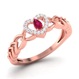 Heart of Ruby Diamond Ring