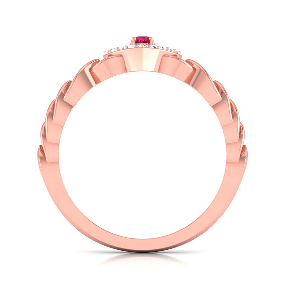 Heart of Ruby Diamond Ring