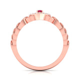 Heart of Ruby Diamond Ring