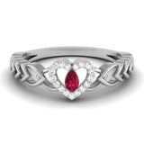 Heart of Ruby Diamond Ring