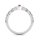 Heart of Ruby Diamond Ring