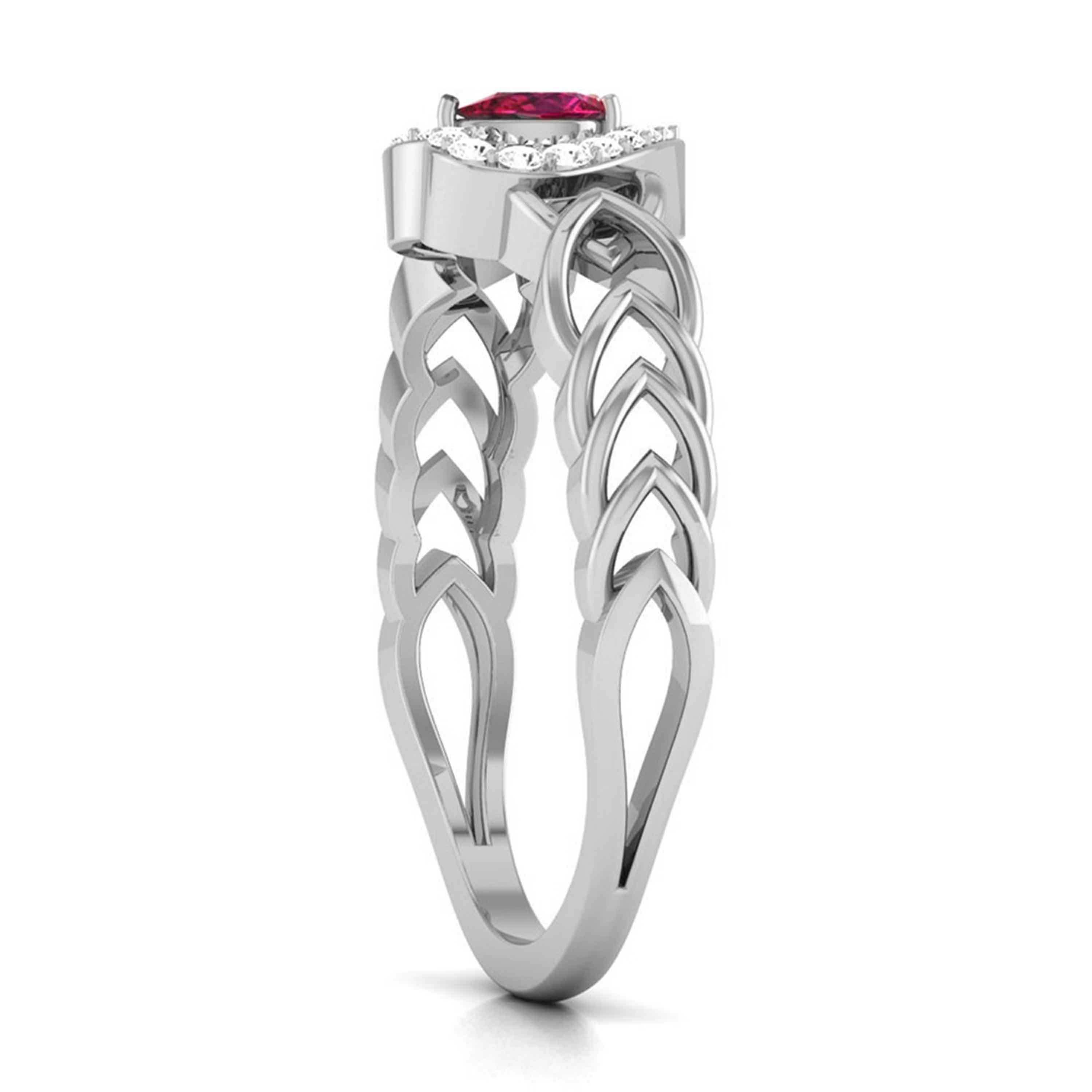 Heart of Ruby Diamond Ring