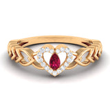 Heart of Ruby Diamond Ring