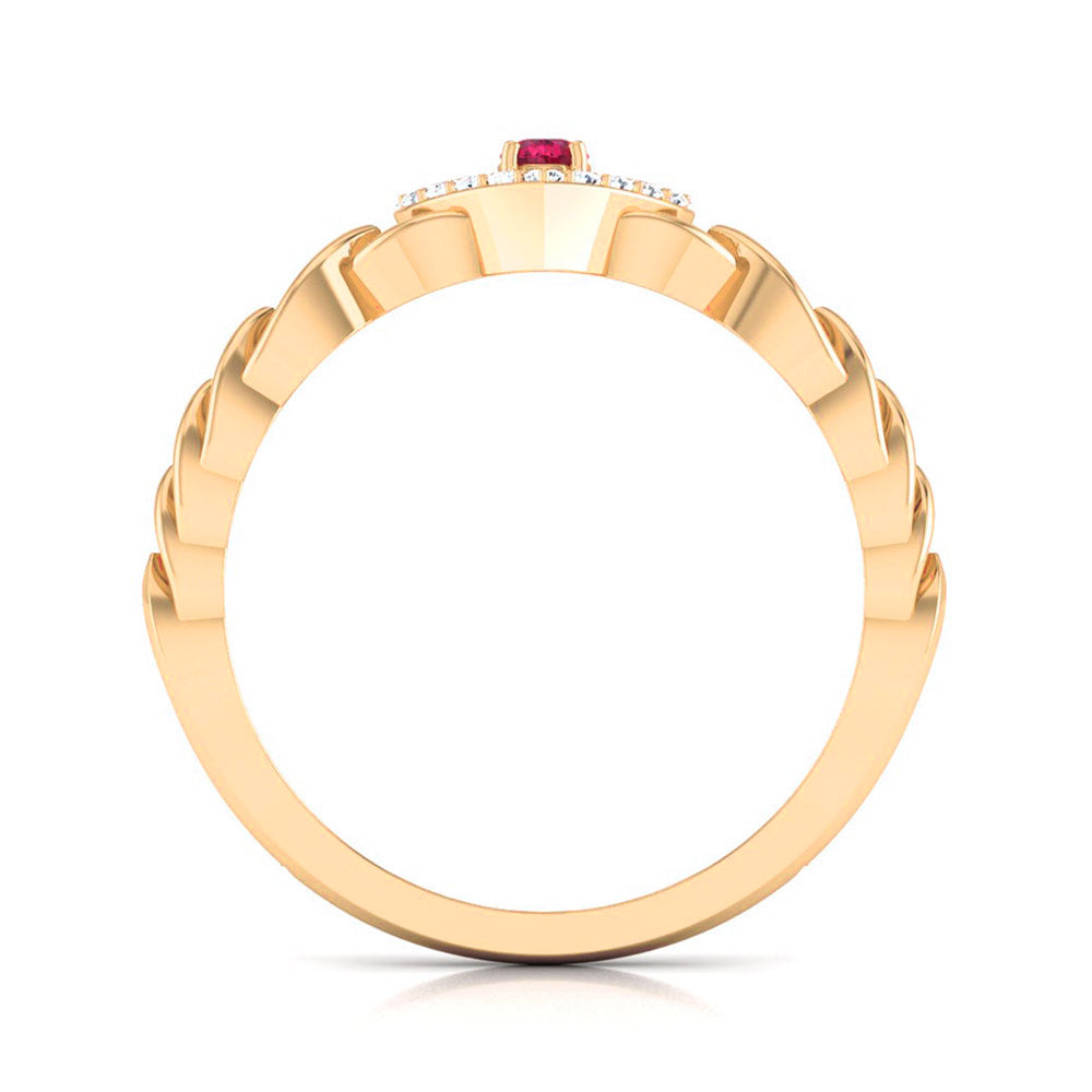 Heart of Ruby Diamond Ring