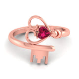 Castle Heart Diamond Ring