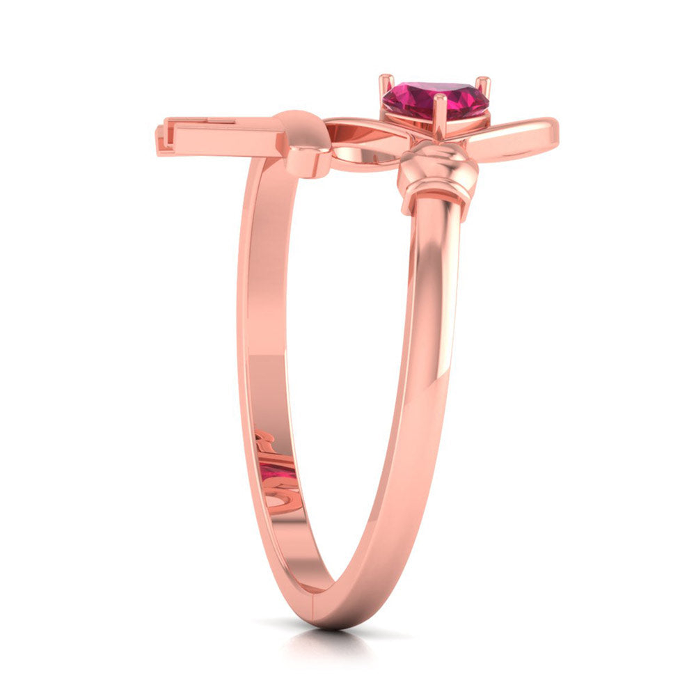 Castle Heart Diamond Ring