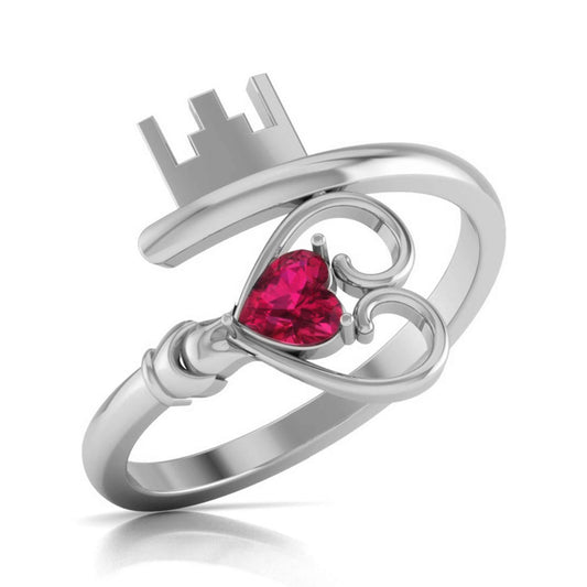 Castle Heart Diamond Ring