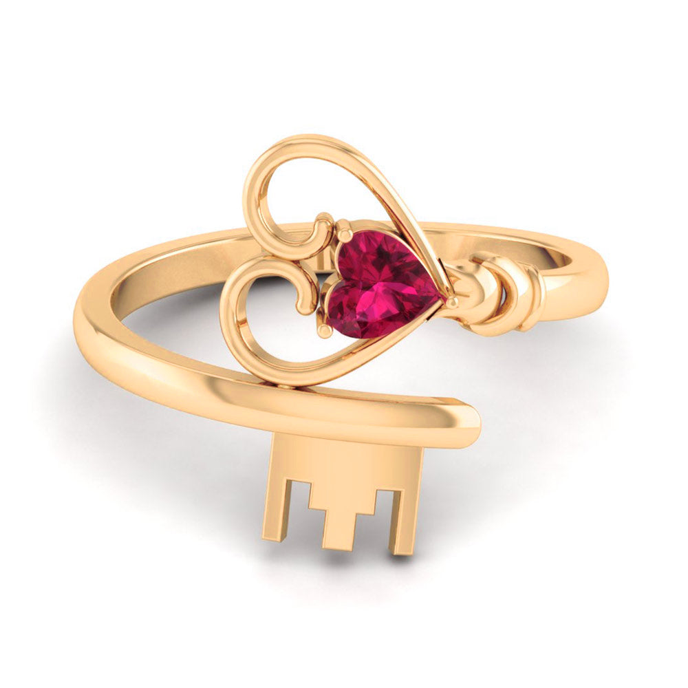Castle Heart Diamond Ring