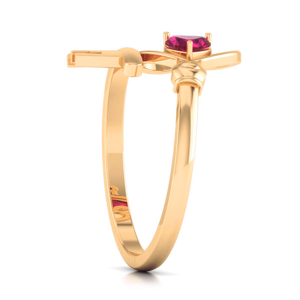 Castle Heart Diamond Ring