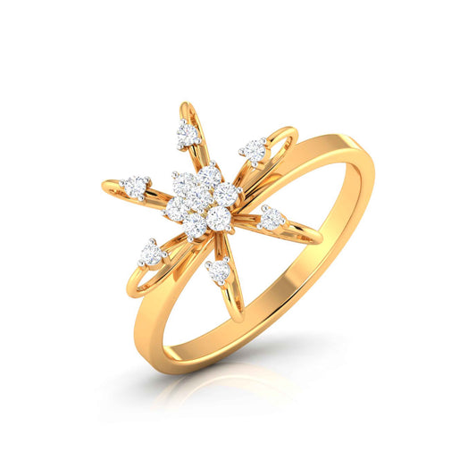 Celestial Diamond Cluster Ring