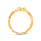 Dual Leaf Diamond Ring