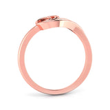 Rose Swirl Diamond Ring