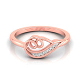 Rose Swirl Diamond Ring