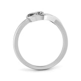 Rose Swirl Diamond Ring