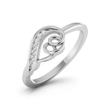 Rose Swirl Diamond Ring