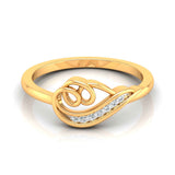 Rose Swirl Diamond Ring