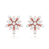 Radiant Blossom Diamond Studs