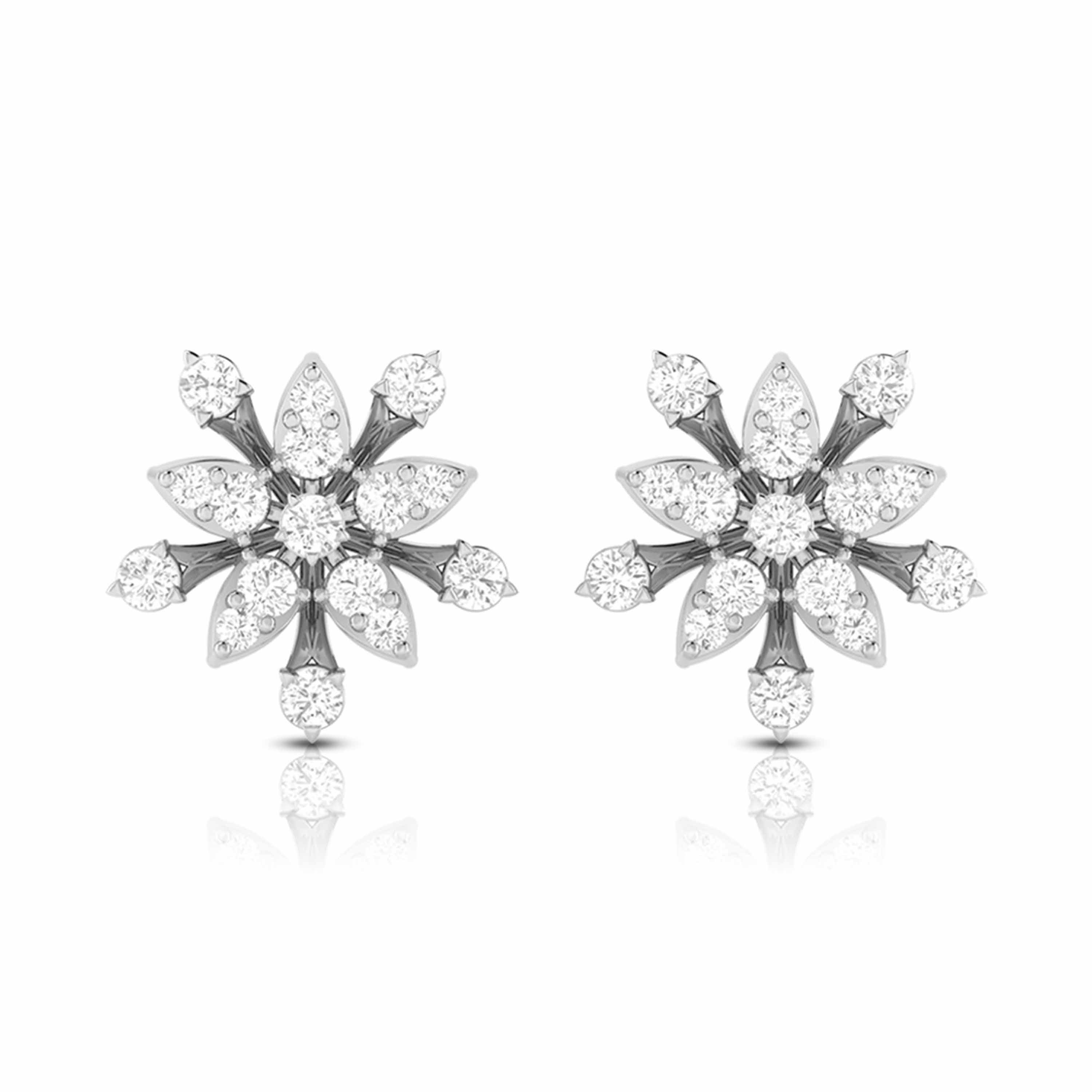 Radiant Blossom Diamond Studs