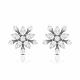 Radiant Blossom Diamond Studs
