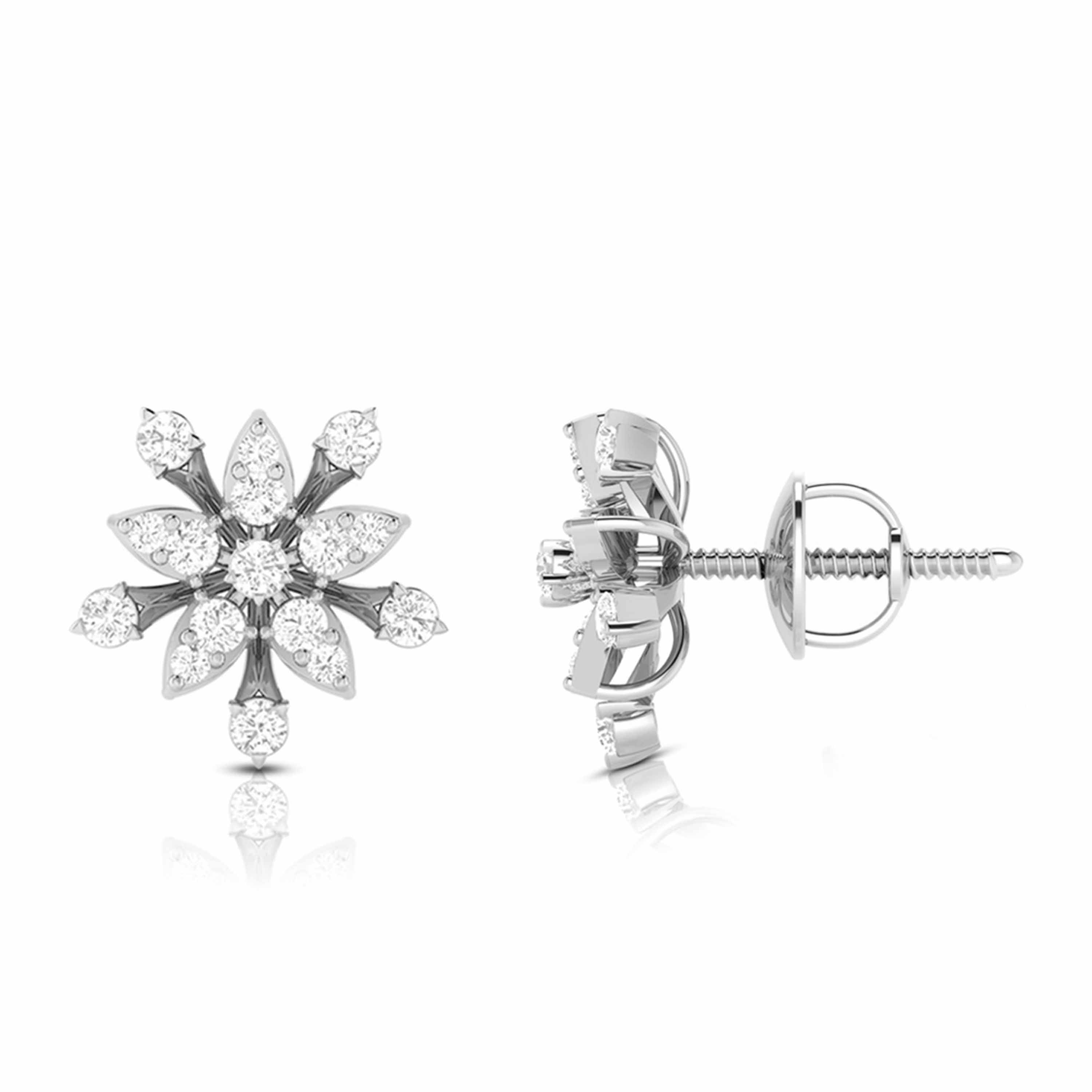 Radiant Blossom Diamond Studs
