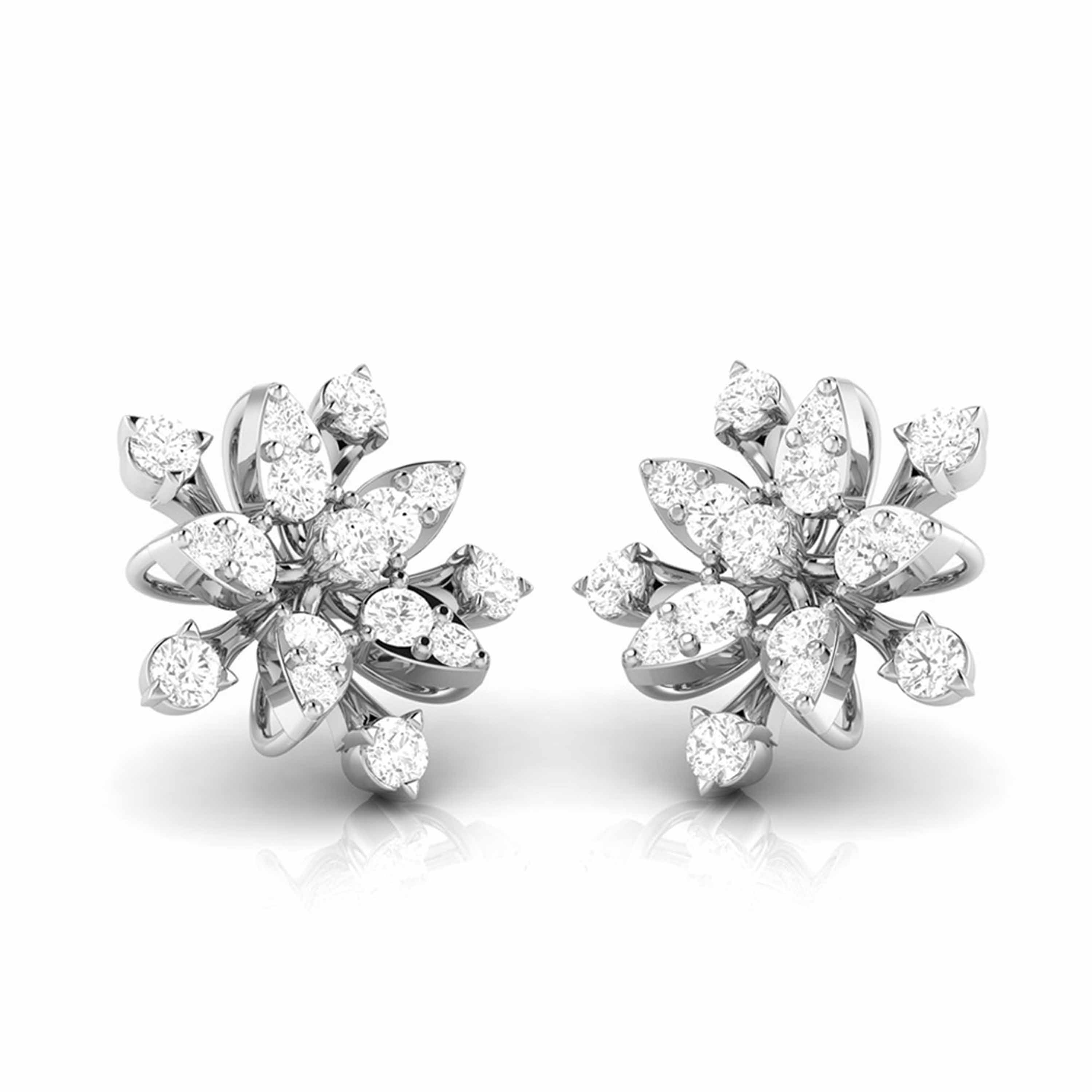 Radiant Blossom Diamond Studs