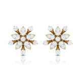 Radiant Blossom Diamond Studs