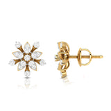 Radiant Blossom Diamond Studs