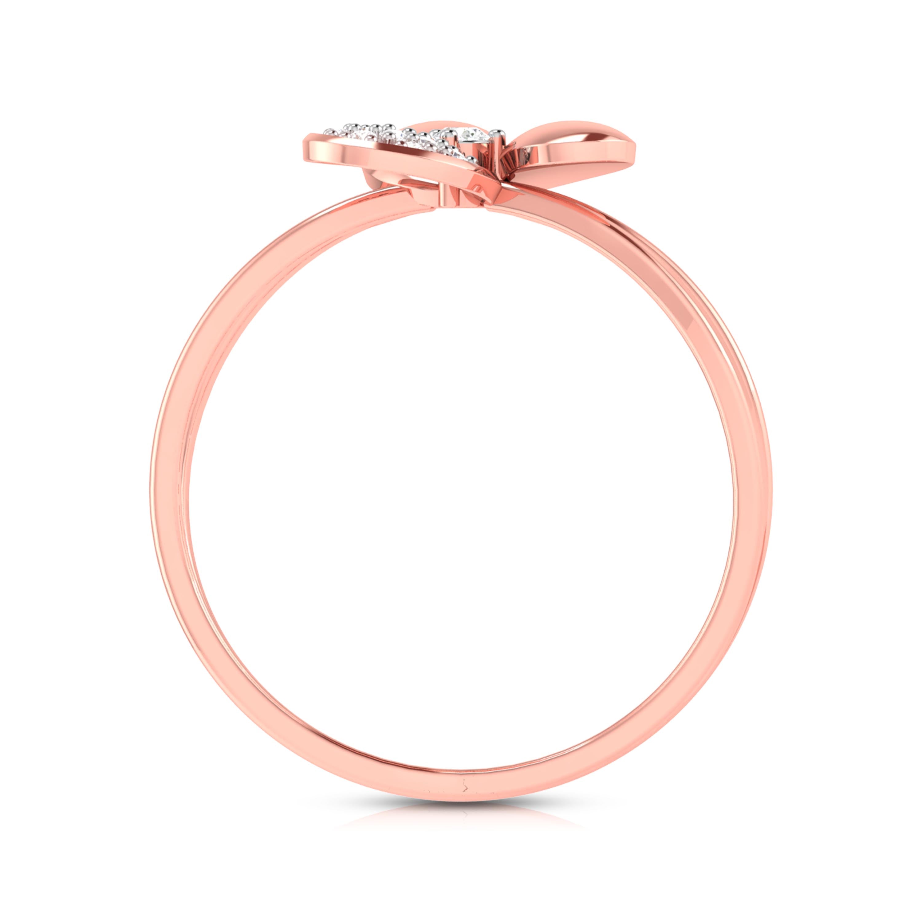 Twilight Petal Diamond Ring